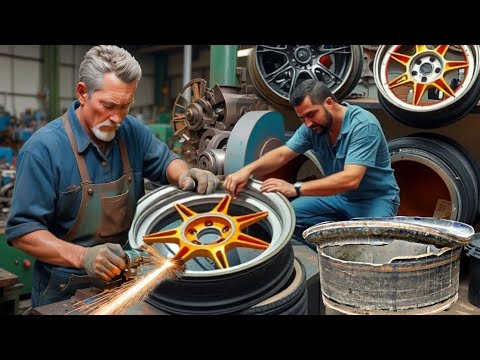 No one in the market was willing to repair this rim, so how did I repair it and make it like before