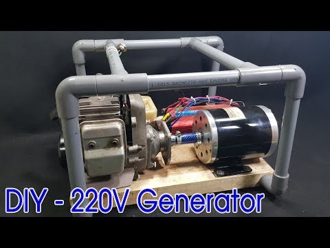 How to make 220v Dynamo Generator Using 2-stroke Engine
