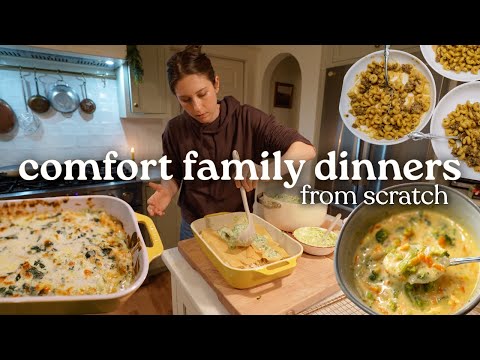 Comfort Family Dinners for Cold Nights | Cooking From Scratch for My Family of 6