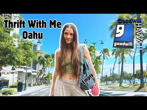 Flying to Oʻahu With Nothing to Wear (Thrifting My Entire Trip) Thrift With Me Hawaii Goodwill