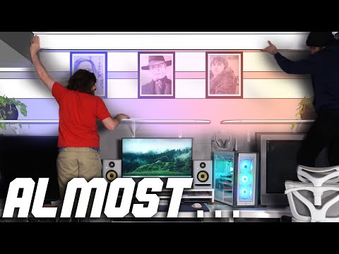 Me and my friend put up a valance above my setup. 👍