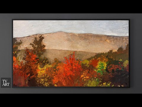 TV Art Screensaver | 4K Landscape Vintage Painting | Autumn Treetops by Winslow Homer | 1 Hour 1 Art