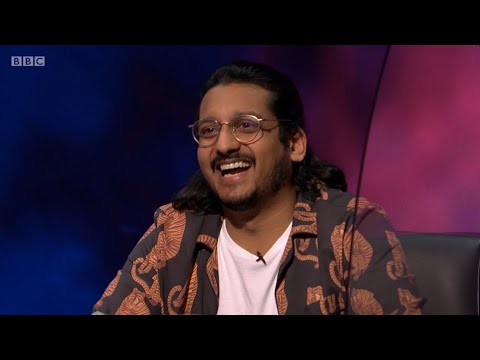 Mock the Week S19 E11 (4 Feb 21). Maisie Adam, Angela Barnes, Ed Gamble, Glenn Moore, Ahir Shah.