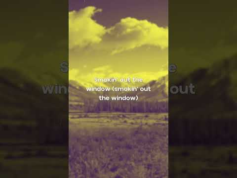 Singin', "How could she do this to me?" #silksonic #smokinoutthewindow #lyricvideo