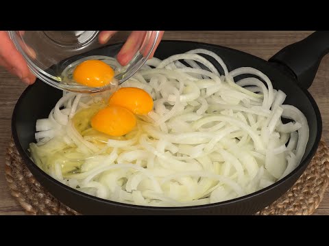 Mix eggs and onions!  I learned this trick in a fancy restaurant!