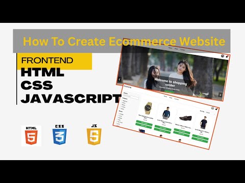 How To Create Ecommerce Website With HTML CSS And JavaScript | Beginners #ecommerce