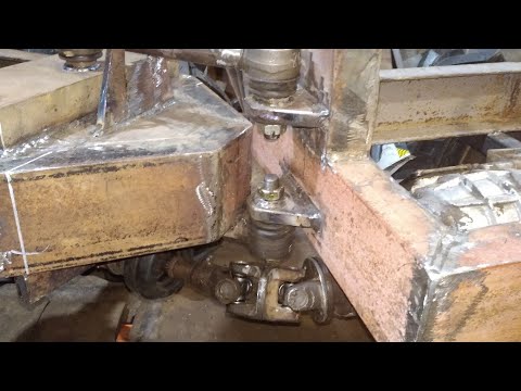 Узел перелома, карданная передача. Строим минипогрузчик.