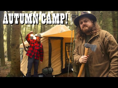 2 NIGHTS HOT TENT CAMPING! | Sonmez LONDON 360 Inflatable Tent! | Warm & Cosy Wood Stove Cooking!