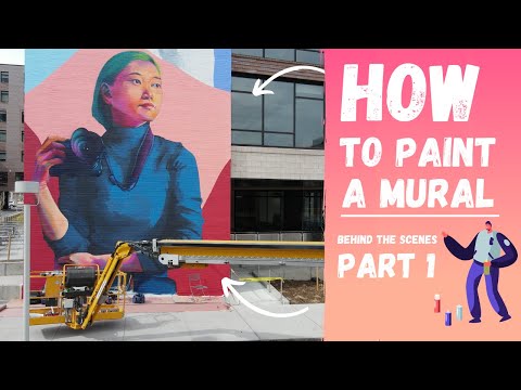 How to paint a Large mural - Explanation with Facts and Figures (Part 1)