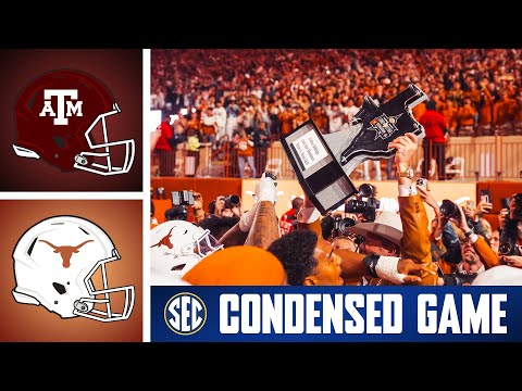No. 3 Texas A&M Aggies at No. 16 Texas Longhorns  | Condensed Game | 2025 SEC Football
