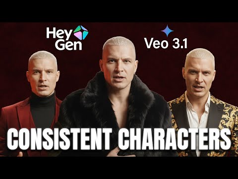 How To Create 100% Consistent Characters with Veo 3.1 & HeyGen (AI workflow)