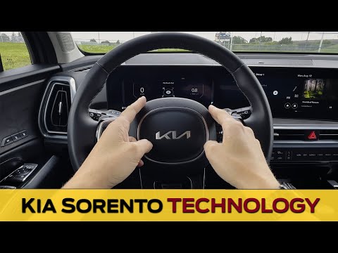 Steering Wheel and Cluster in the Kia Sorento (2024-2025 model)
