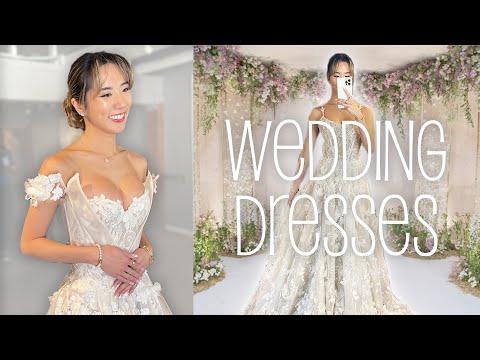 I tried on Wedding Dresses 👰🏻 | YB Chang