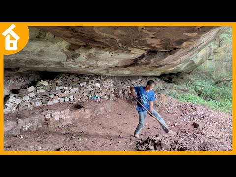 The Man Who Discovered a Secret Cave and Built It Into an Amazing Home | Life in the Forest