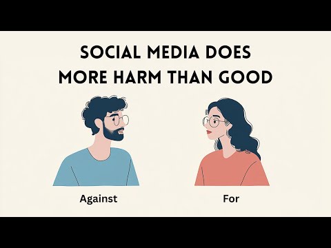 Does Social Media Do More Harm Than Good? | English Debate on the Pros and Cons of Social Media