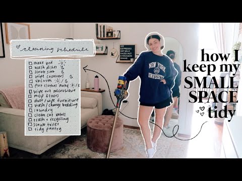 complete my weekly APARTMENT CLEANING CHECKLIST with me! | how I keep my small space tidy