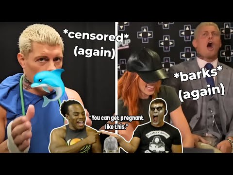 cody rhodes being an agent of chaos on upupdowndown