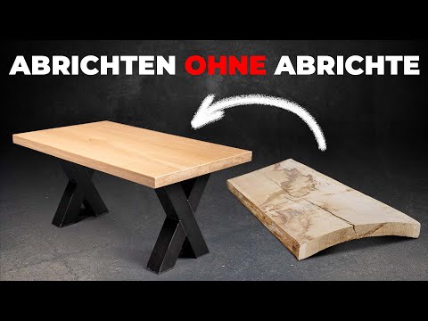 Mit einem Dickenhobel abrichten? Es geht doch! Wir bauen unseren Eichentisch.