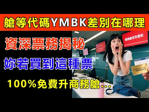機票上的秘密代碼！艙等Y、M、B、K差在哪？資深票務揭秘：買到「這種票」，100%免費升等商務艙！#生活經驗 #百科密码 #科普 