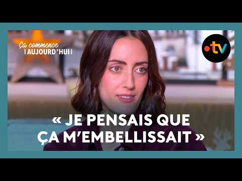 Tombée dans une frénésie de tatouages à 19 ans, Raphaèle souhaite aujourd'hui les effacer