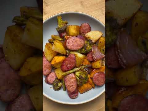Sheet Pan BBQ Sausage & Veggies
