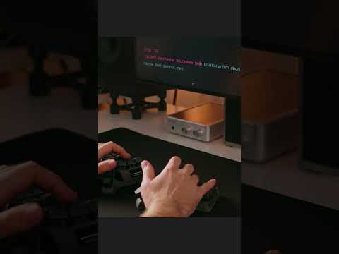 Typing test on the Charybdis wireless split keyboard. #shorts