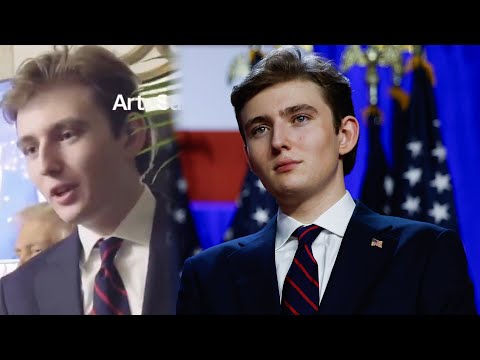 Barron Trump SPEAKS in Rare Election Night Footage