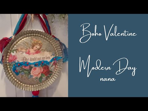 Boho Vintage Valentine Wall Hanging DIY