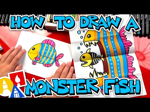 How To Draw A Monster Fish Folding Surprise