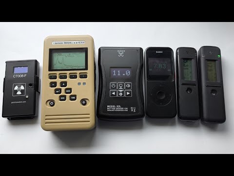 Sensitivity comparison RadiaCode 110 / 103 Better Geiger S2L Measall KC761 Radex Obsidian CT008-F