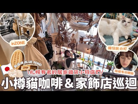 日本生活⎮札幌&小樽vlog⎮小樽人氣貓咪咖啡、北海道限定『「BLUE POND」』、接睫毛-台幣300元、札幌家居雜貨店總整理❤️⎮Eve 伊芙,留日生活中