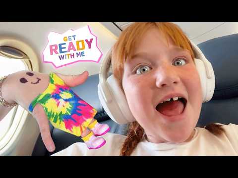 A for Adley TRAVEL MOViE part 1!!  Get Ready, Pack Bags, Fly an Airplane, Hotel, Swim, & Pizza Party