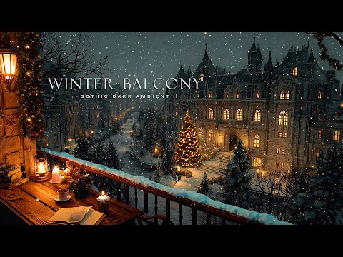 Reading Space on the Winter Balcony on Christmas Eveningโ๏ธDark Academia Piano for Study And Thought