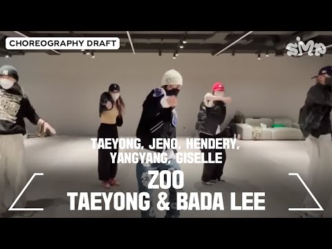 TAEYONG, JENO, HENDERY, YANGYANG, GISELLE 'ZOO' Choreography Draft (TAEYONG & BADA LEE)