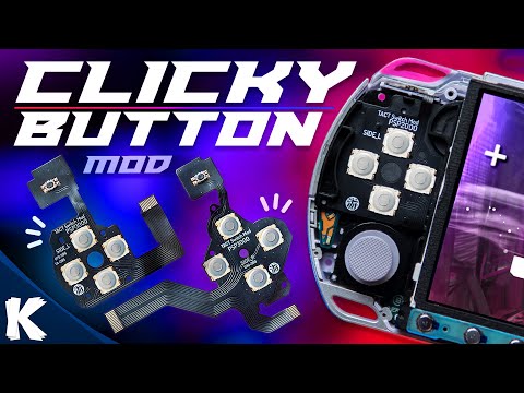 Clicky Tactile PSP Button Mod | Install & Review