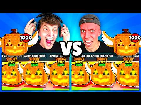 3000€ SPOOKY LUCKY BLOCK OPENING BATTLE! 🎃 (Steal a Brainrot)