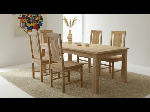 Teknik mudah membuat Meja dan Kursi makan | DIY WOODWORKING