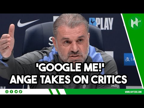 👀 GOOGLE ME! Postecoglou at his BEST as he takes on Tottenham critics