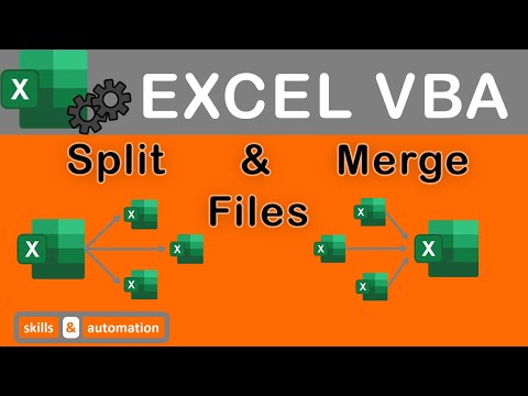 Excel VBA || Split and Merge Files