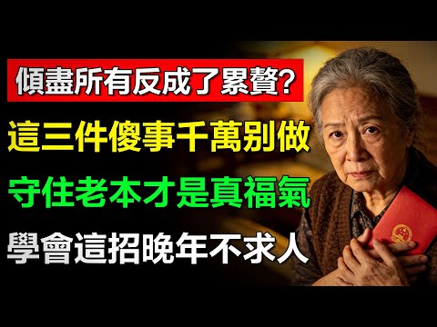 人過六十，對子女再好也別做這「3件事」！不是無情，是最高級的慈悲！