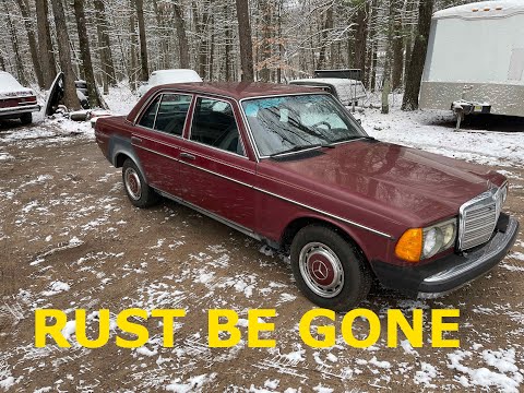 W123 240D Rust REMOVED - Final Rust Repair before body work