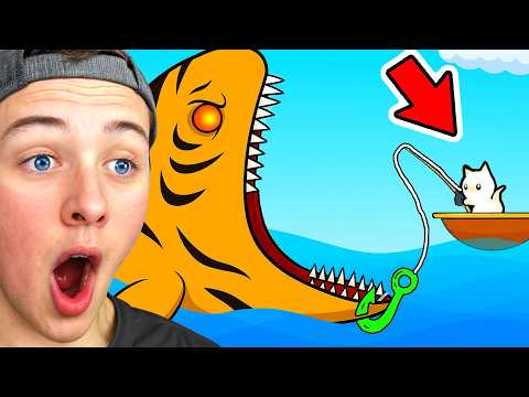 Catching The BIGGEST SEA CREATURES in Cat Goes Fishing