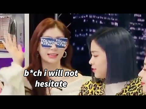 Chaeryeong hitting people (mostly Ryujin) for 1 min and 25 secs
