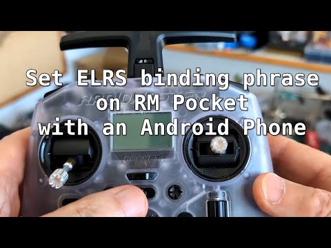 How to set ELRS binding phrase on RadioMaster Pocket from Android phone