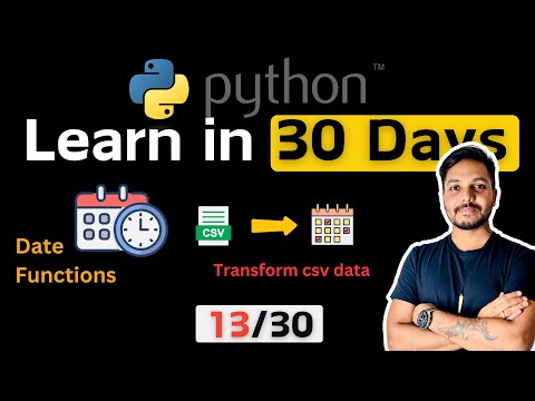 Python for Data Engineers & Data Analysts | Date Functions Beginners to Advance #python #13/30