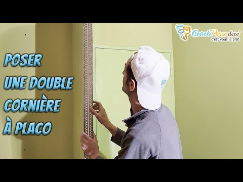 Installing a Double Honeycomb Corner Bracket on a placo Partition