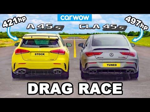 AMG A45 v Tuned CLA 45: DRAG RACE *Shock Result*