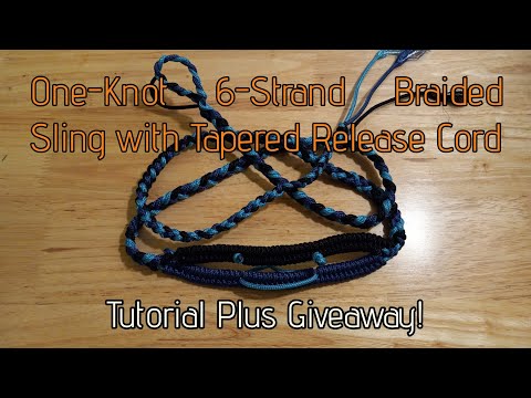 One-Knot 6-Strand Braided Paracord Sling with Tapered Release Cord Tutorial