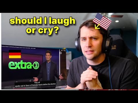 American reacts to German TV making fun of Donald Trump and Musk