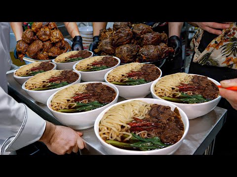 Legendary Korean Meat Bomb Noodles TOP 5!! 500 Bowls Sell Out Daily / Korean street food